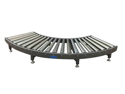 Curved Gravity Roller Conveyor